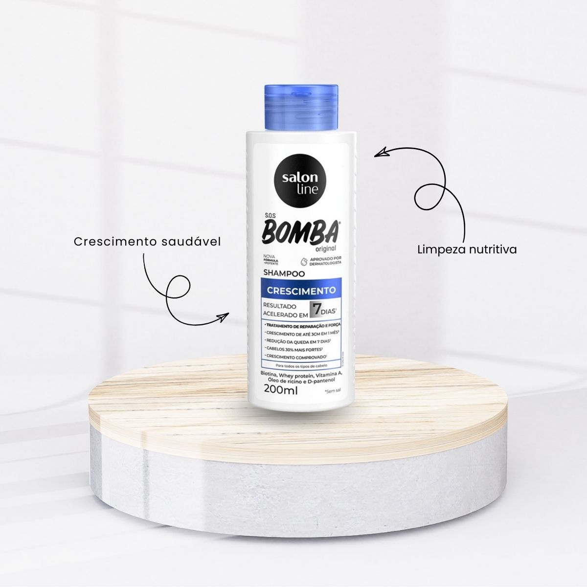 Kit Salon Line SOS Bomba Original Shampoo 200 ml e Condicionador 200 ml