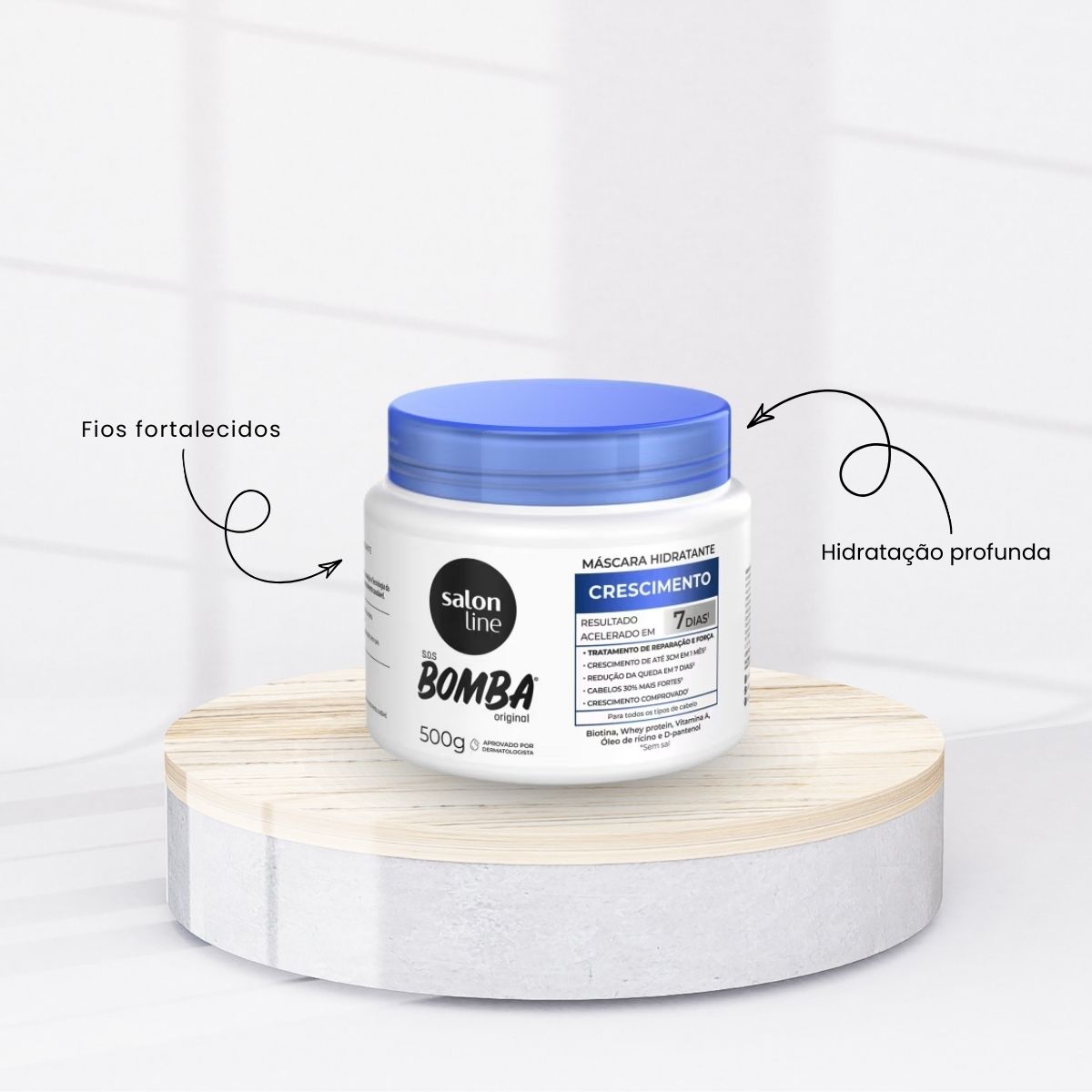 Máscara Salon Line SOS Bomba Original de Máscara de Crescimento Capilar 500 g