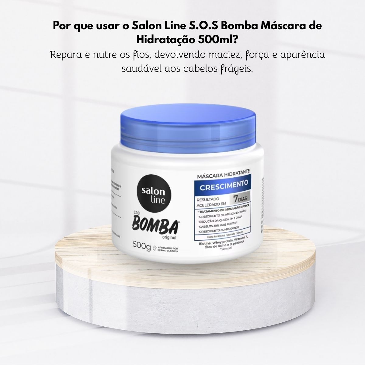 Máscara Salon Line SOS Bomba Original de Máscara de Crescimento Capilar 500 g