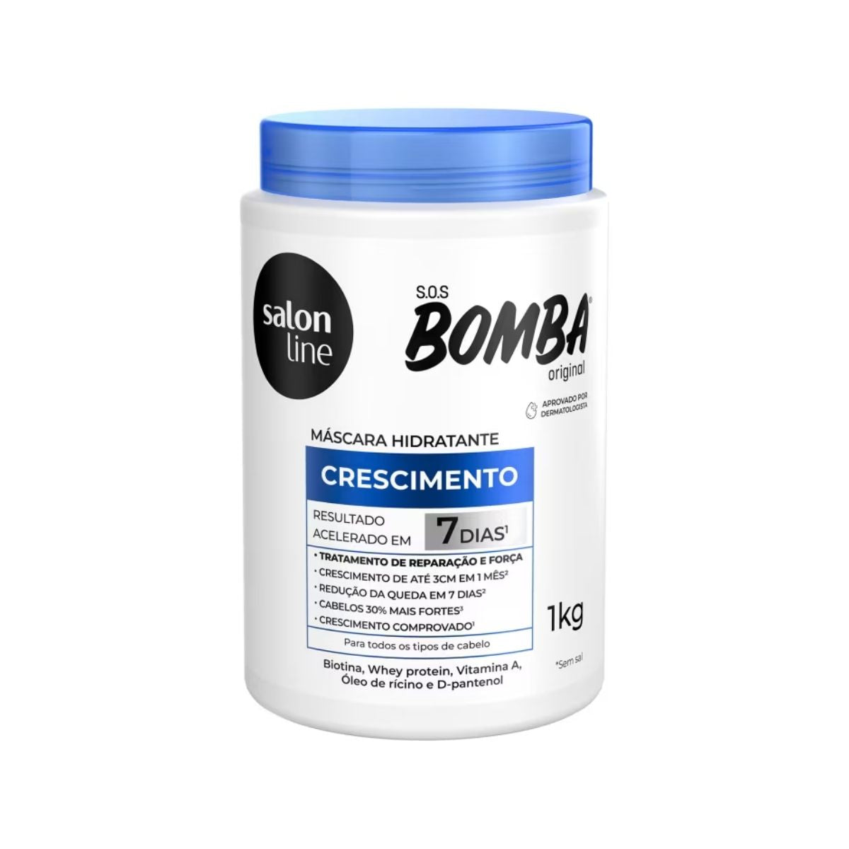 Máscara Salon Line SOS Bomba Original de Máscara de Crescimento Capilar 1 Kg