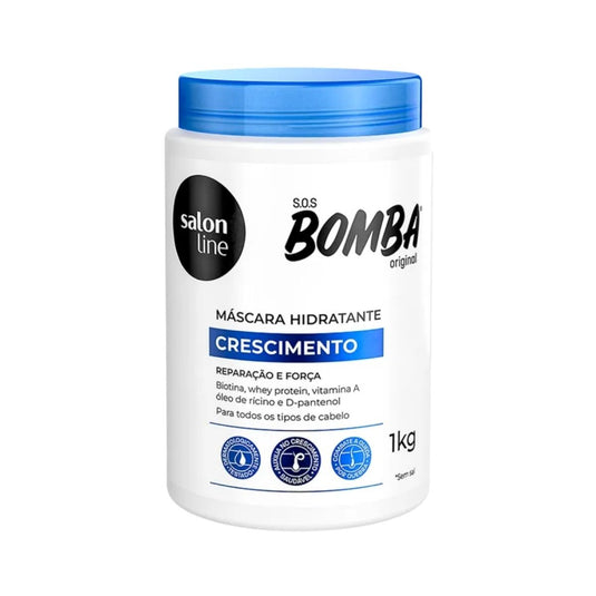 Máscara Salon Line SOS Bomba Original de Máscara de Crescimento Capilar 1 Kg
