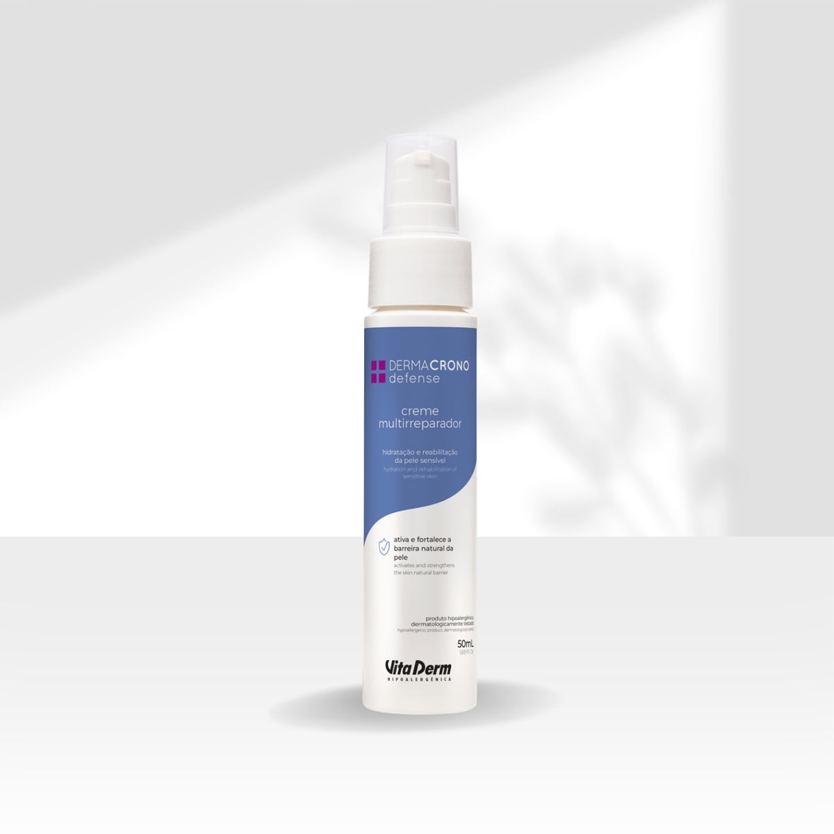 Vita Derm Hipoalergênica Dermacrono Creme com Ácido Hialurônico 50 ml