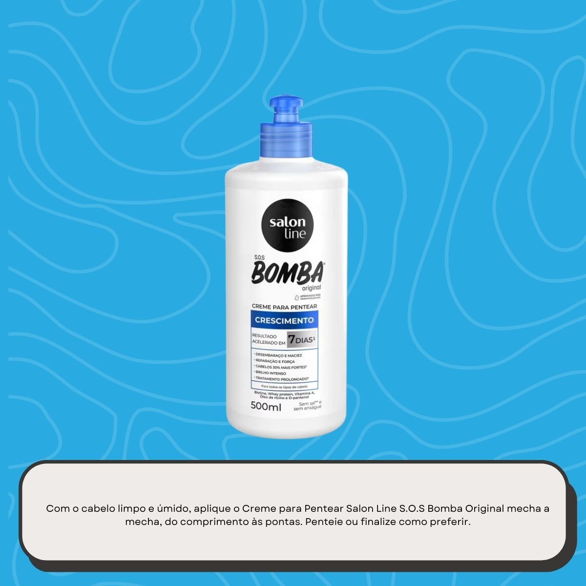 Creme de Pentear Salon Line SOS Bomba Original 500 ml