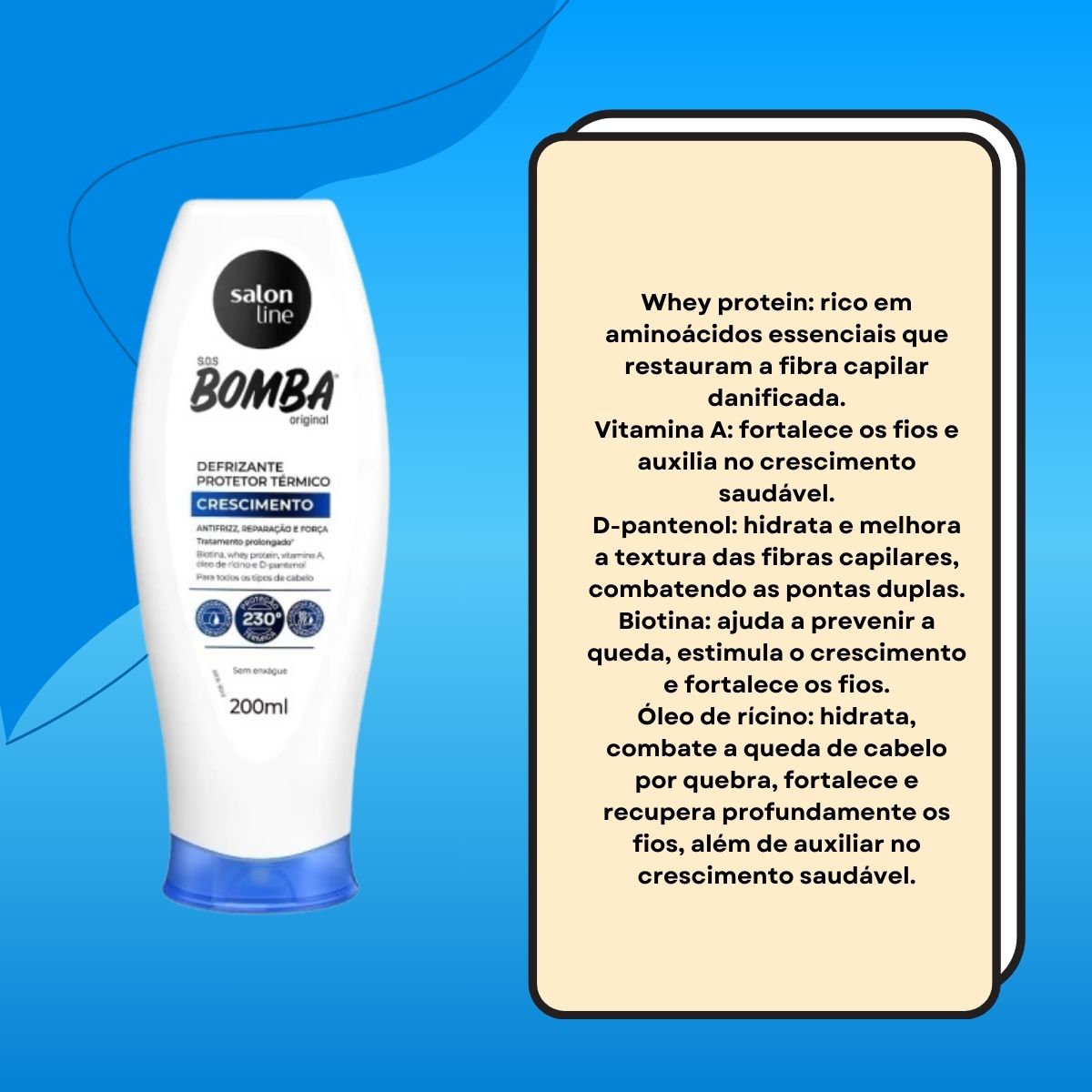 Salon Line SOS Bomba Original Defrizante 200 ml