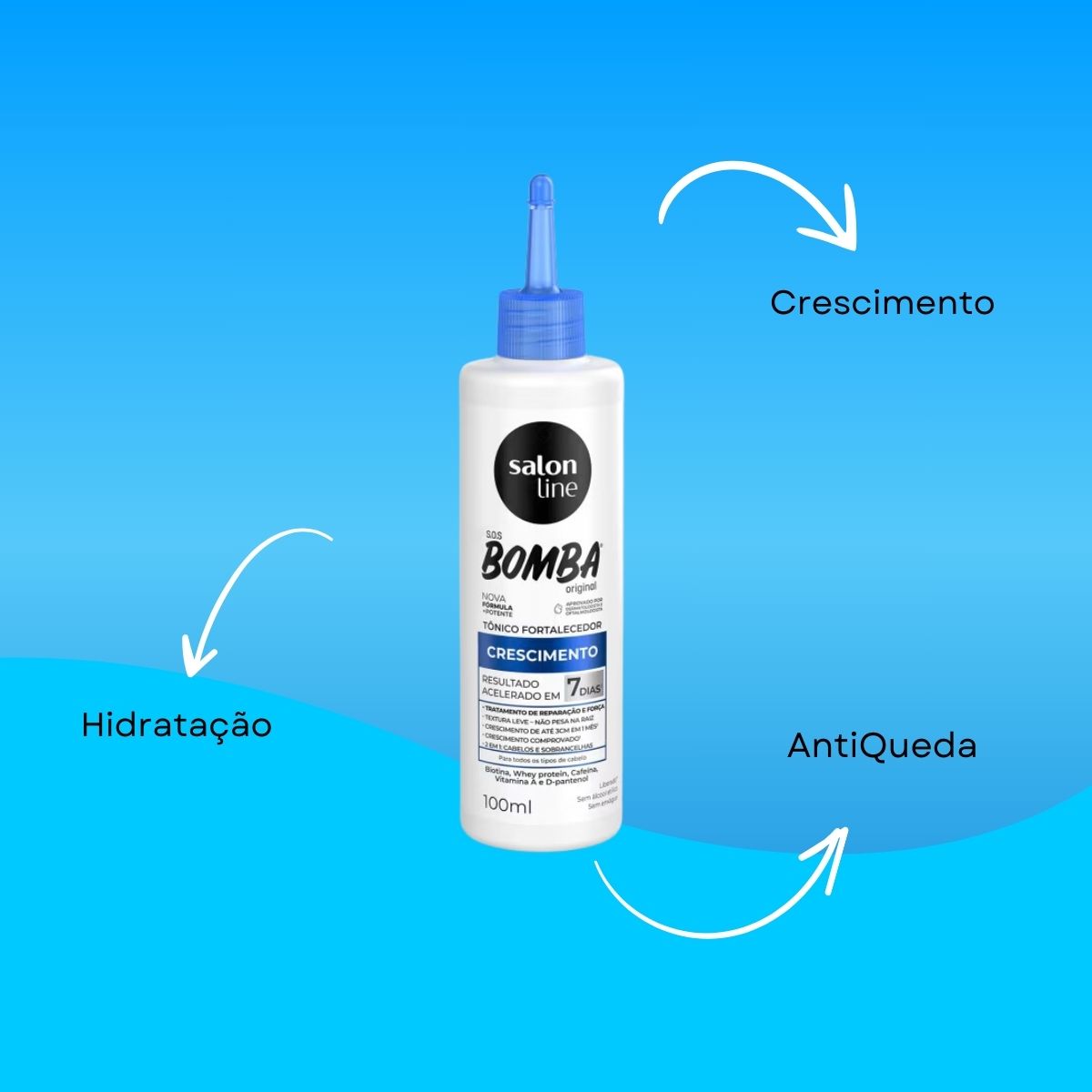 Tônico Salon Line SOS Bomba Original Fortalecedor 100 ml