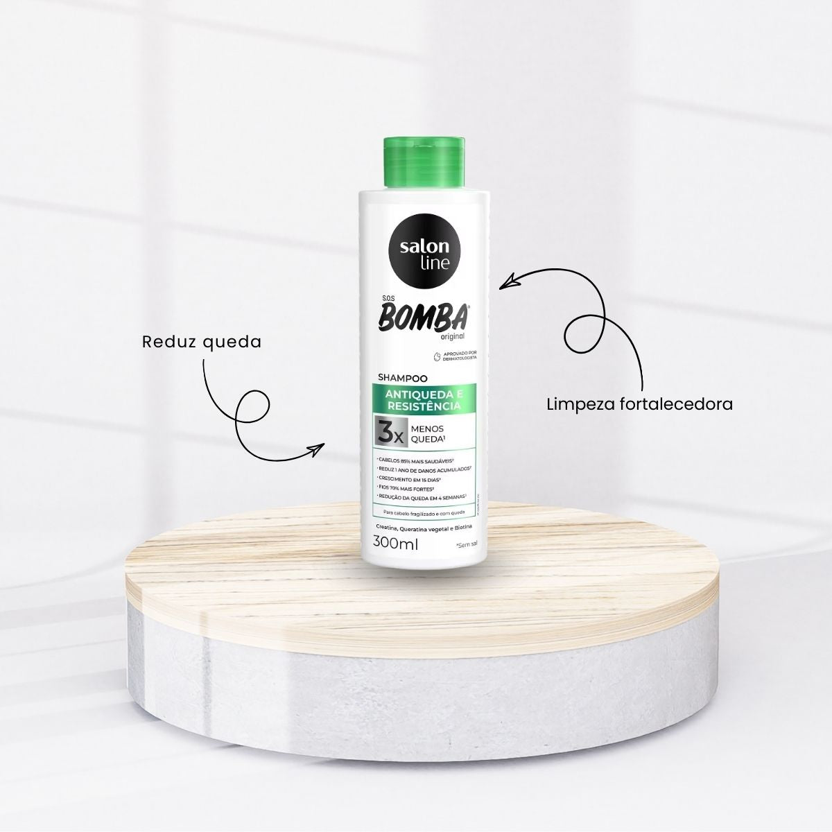 Kit Salon Line SOS Bomba Antiqueda Shampoo 200 ml e Condicionador 200 ml