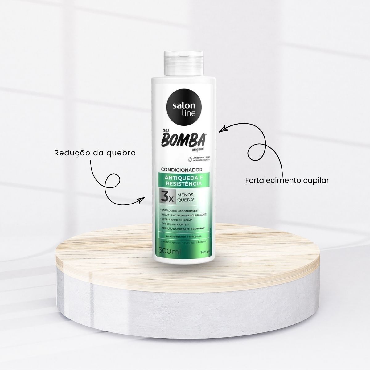 Kit Salon Line SOS Bomba Antiqueda Shampoo 200 ml e Condicionador 200 ml