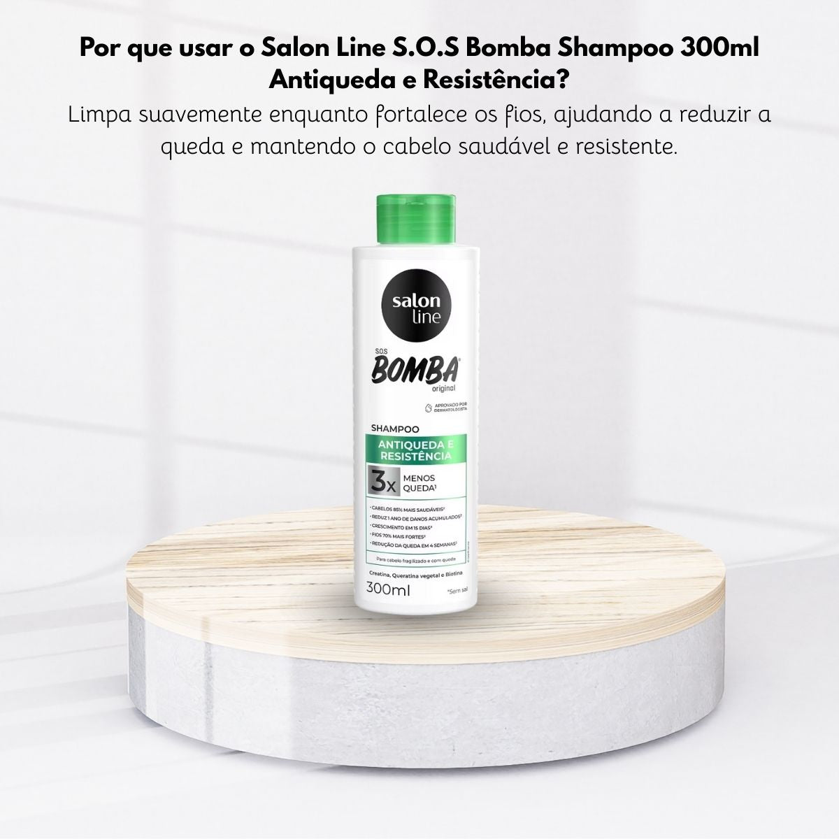 Shampoo Salon Line SOS Bomba Crescimento Capilar 300 ml