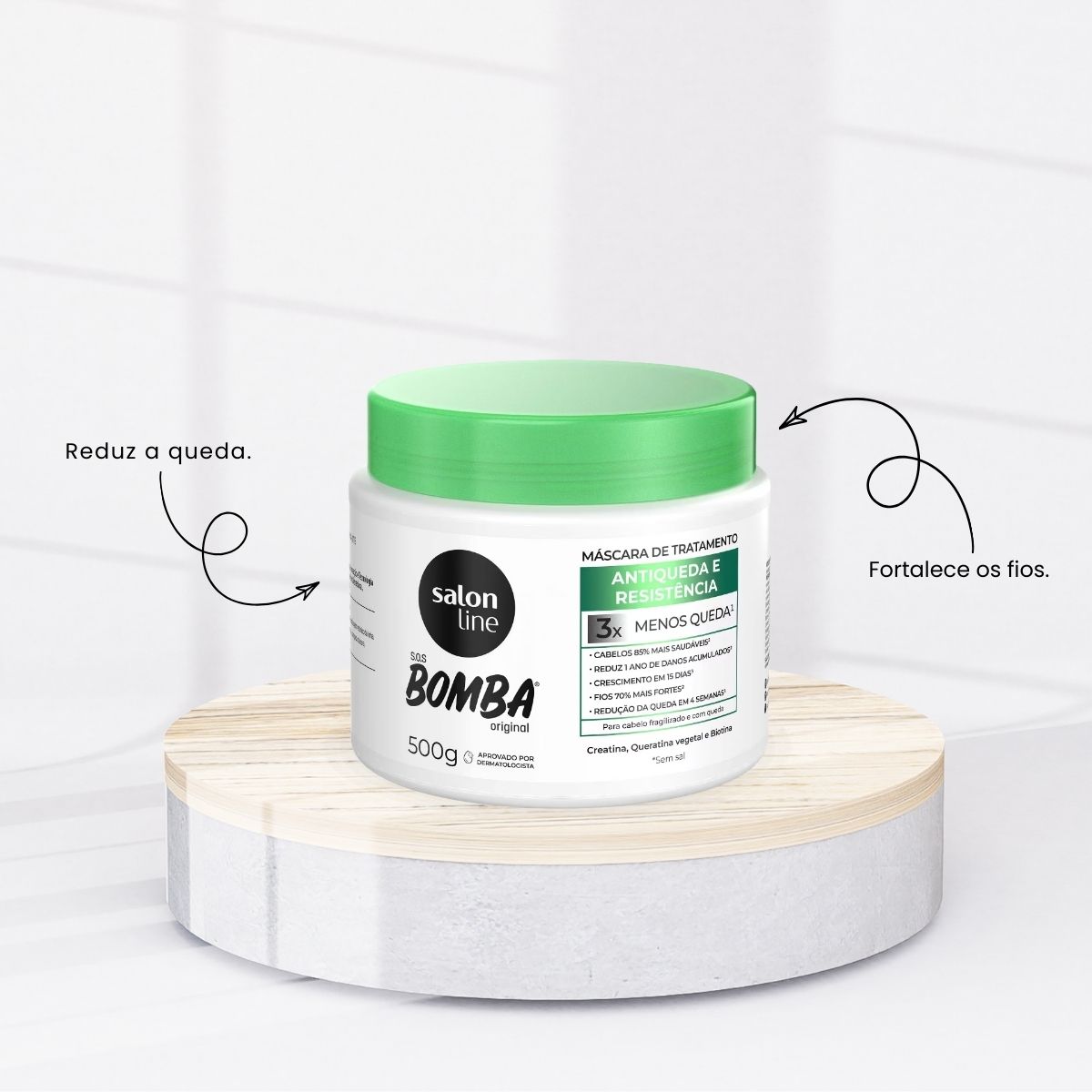Máscara Salon Line SOS Bomba Antiqueda 500 g