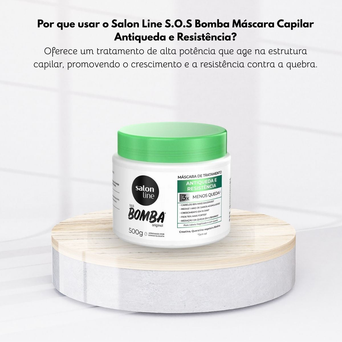 Máscara Salon Line SOS Bomba Antiqueda 500 g