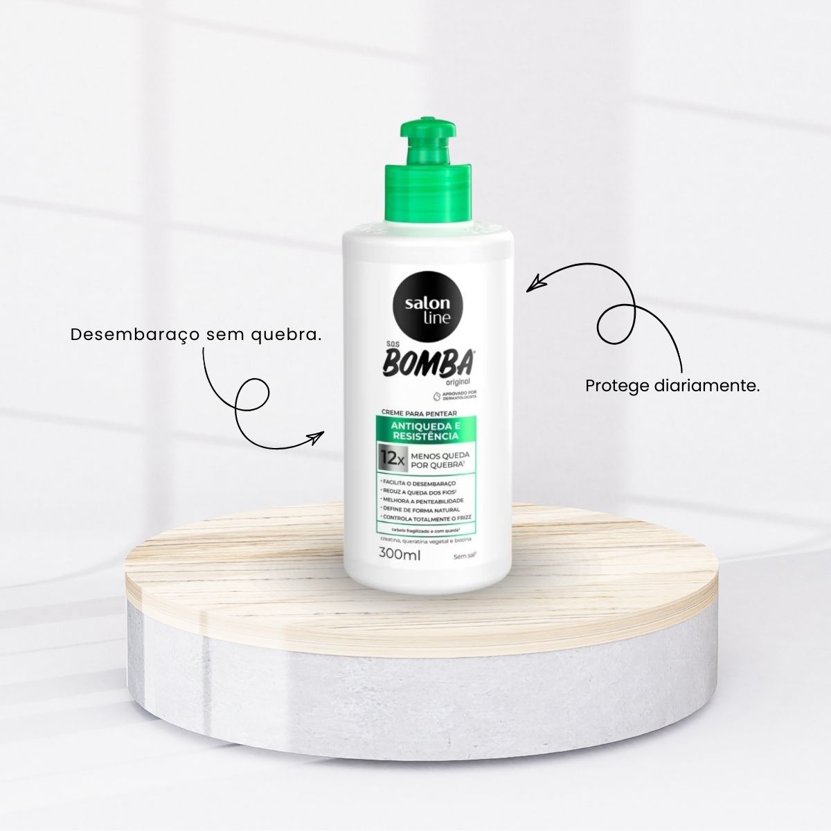 Creme de Pentear Salon Line SOS Bomba Antiqueda 300 ml