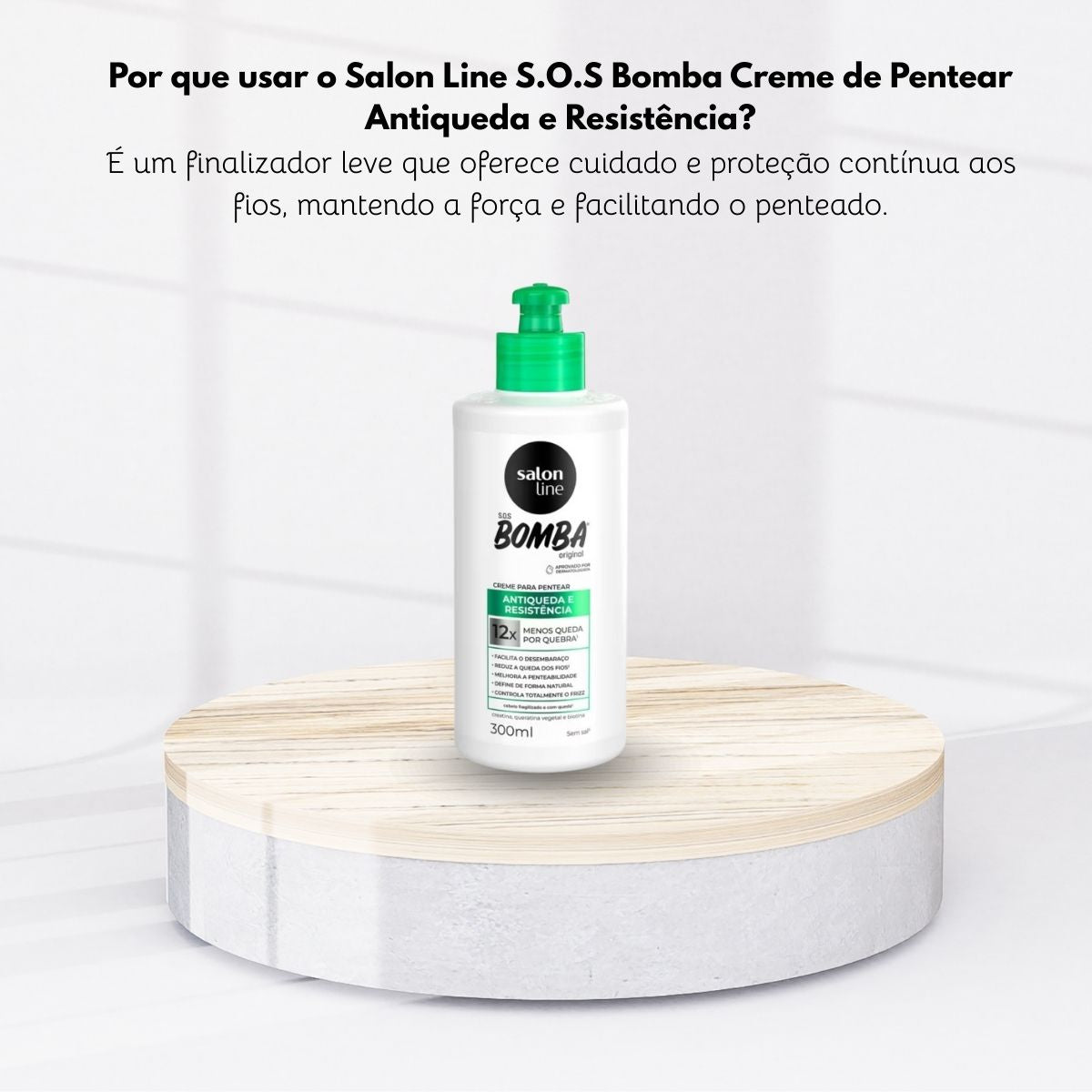 Creme de Pentear Salon Line SOS Bomba Antiqueda 300 ml