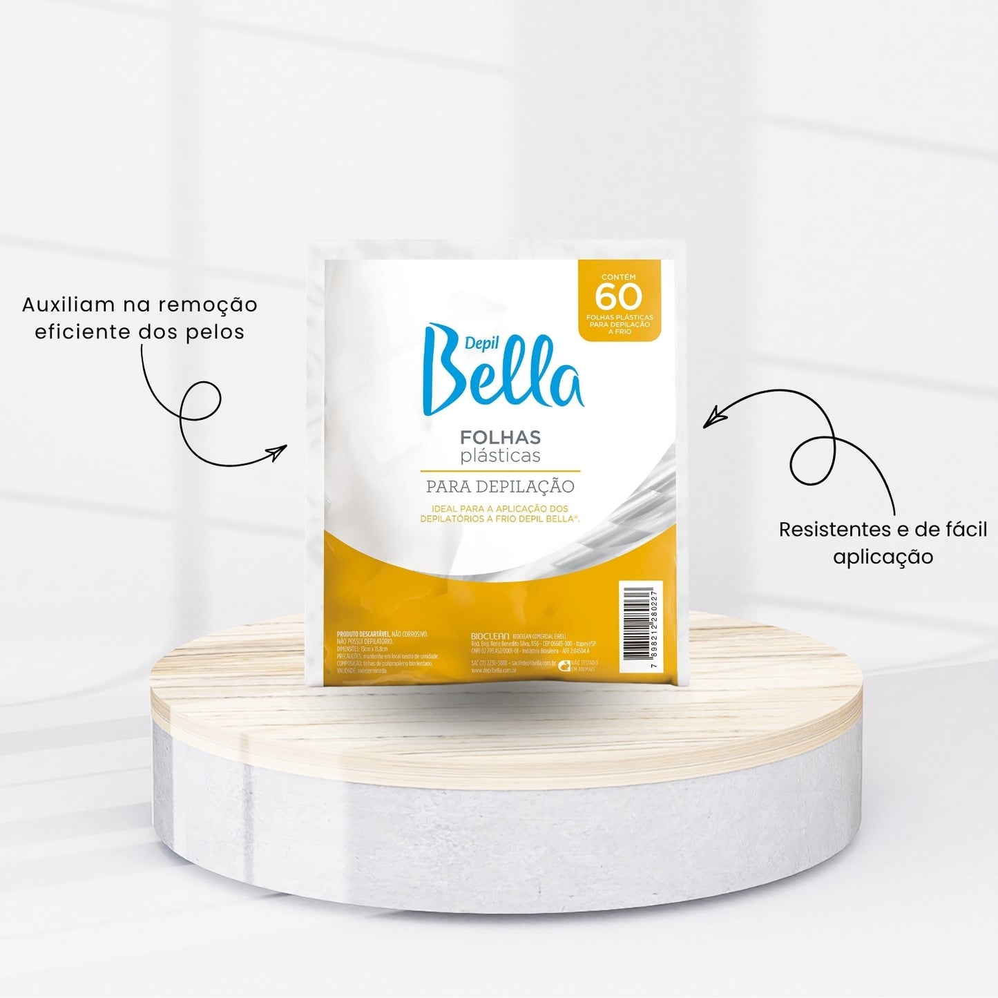 Depil Bella Folhas Plásticas Para Depilação 60un