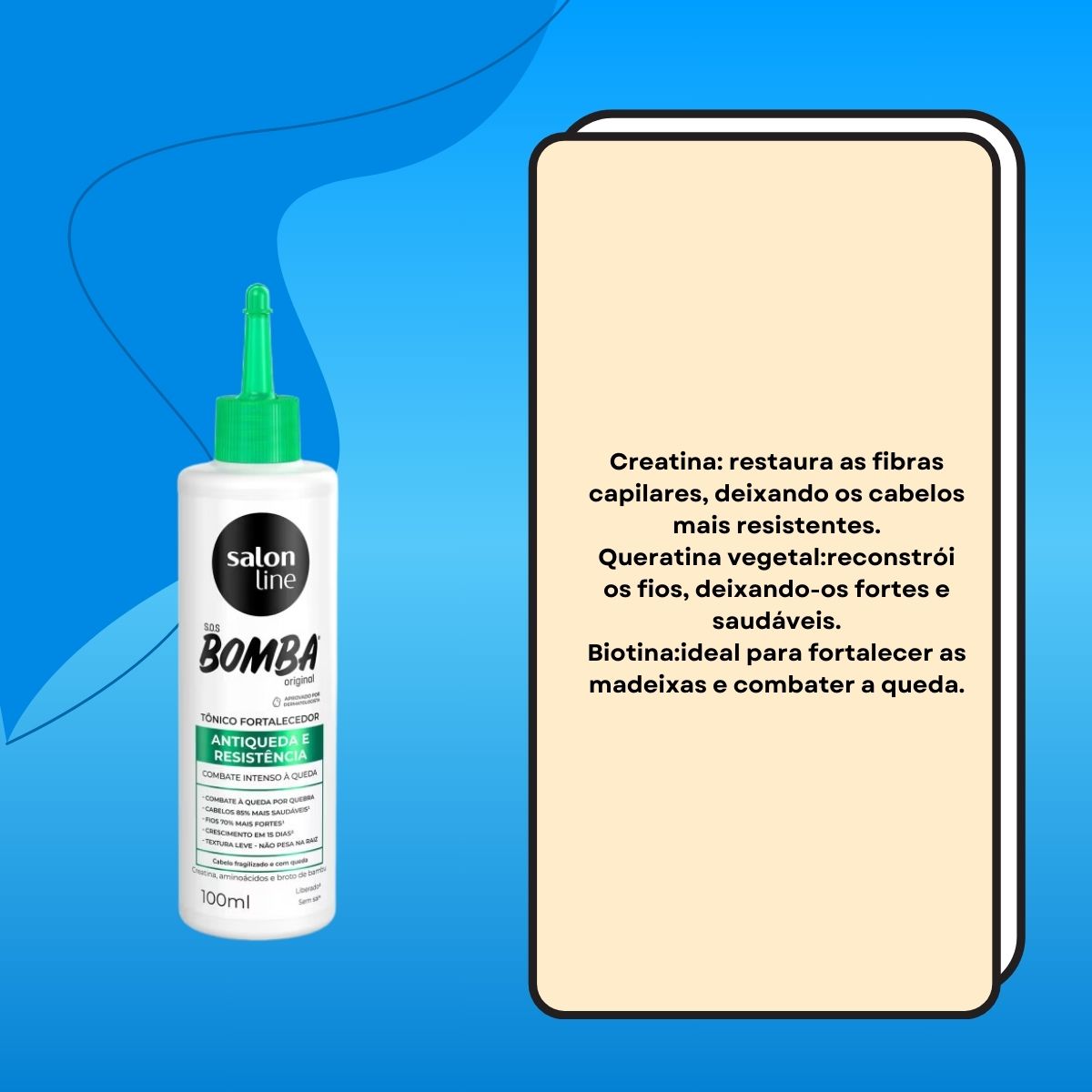 Salon Line SOS Bomba Antiqueda Tônico Fortalecedor 100 ml