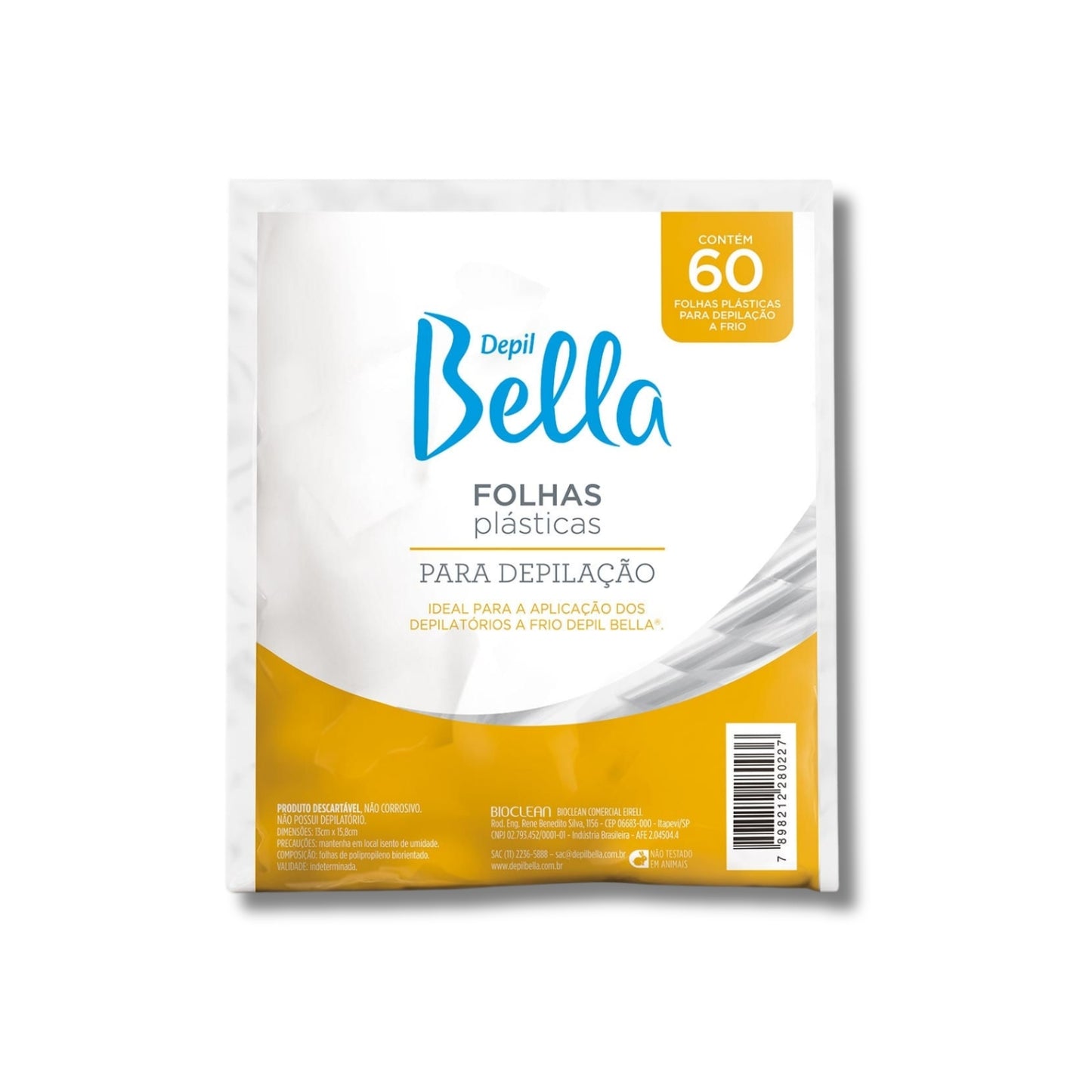 Depil Bella Folhas Plásticas Para Depilação 60un