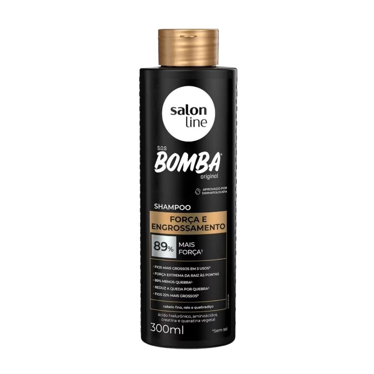 Shampoo Salon Line SOS Bomba Força e Engrossamento 300 ml