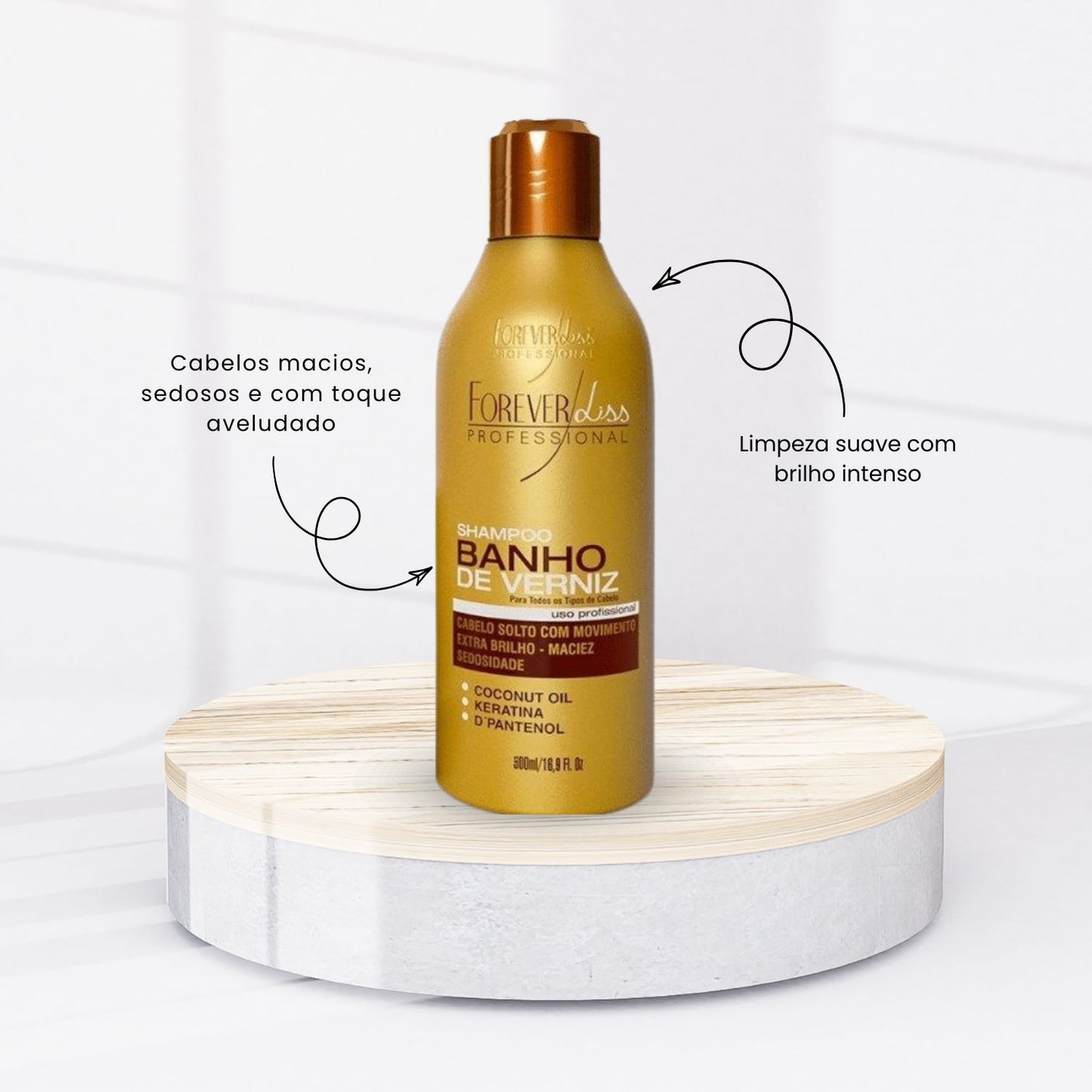 Shampoo Forever Liss Banho de Verniz 300 ml