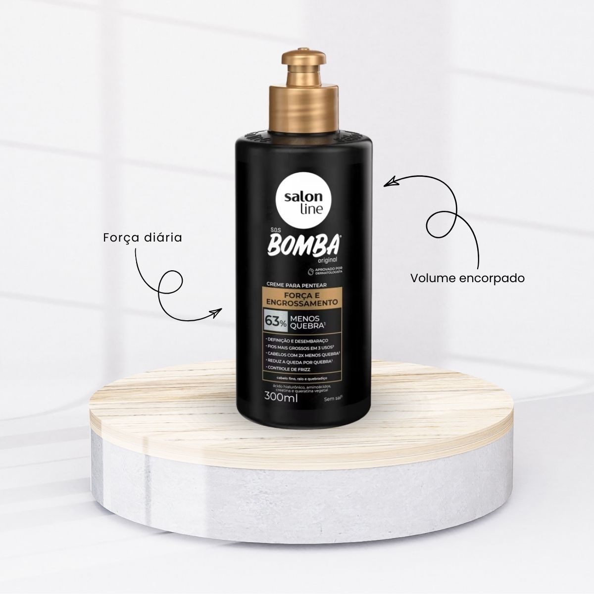 Creme de Pentear Salon Line SOS Bomba Força 300 ml