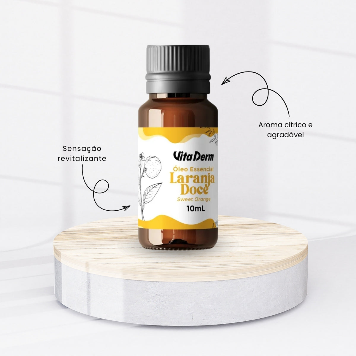 Oleo Essencial Vita Derm Laranja Doce 100% Puro 10 ml