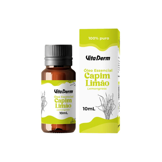 Oleo Essencial Vita Derm Capim Limão 100% Puro 10 ml