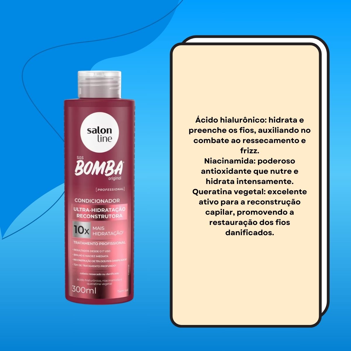 Condicionador Salon Line SOS Bomba Ultra-Hidratação 300 ml