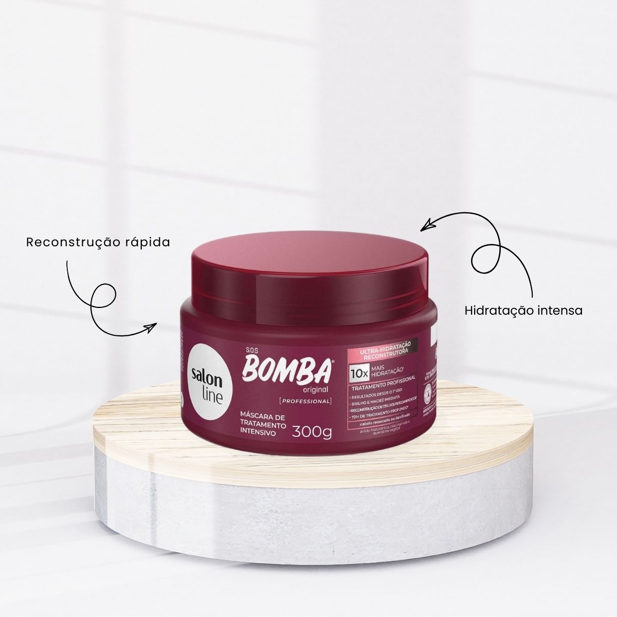 Máscara Salon Line SOS Bomba Ultra Máscara de Crescimento Capilar 300 g