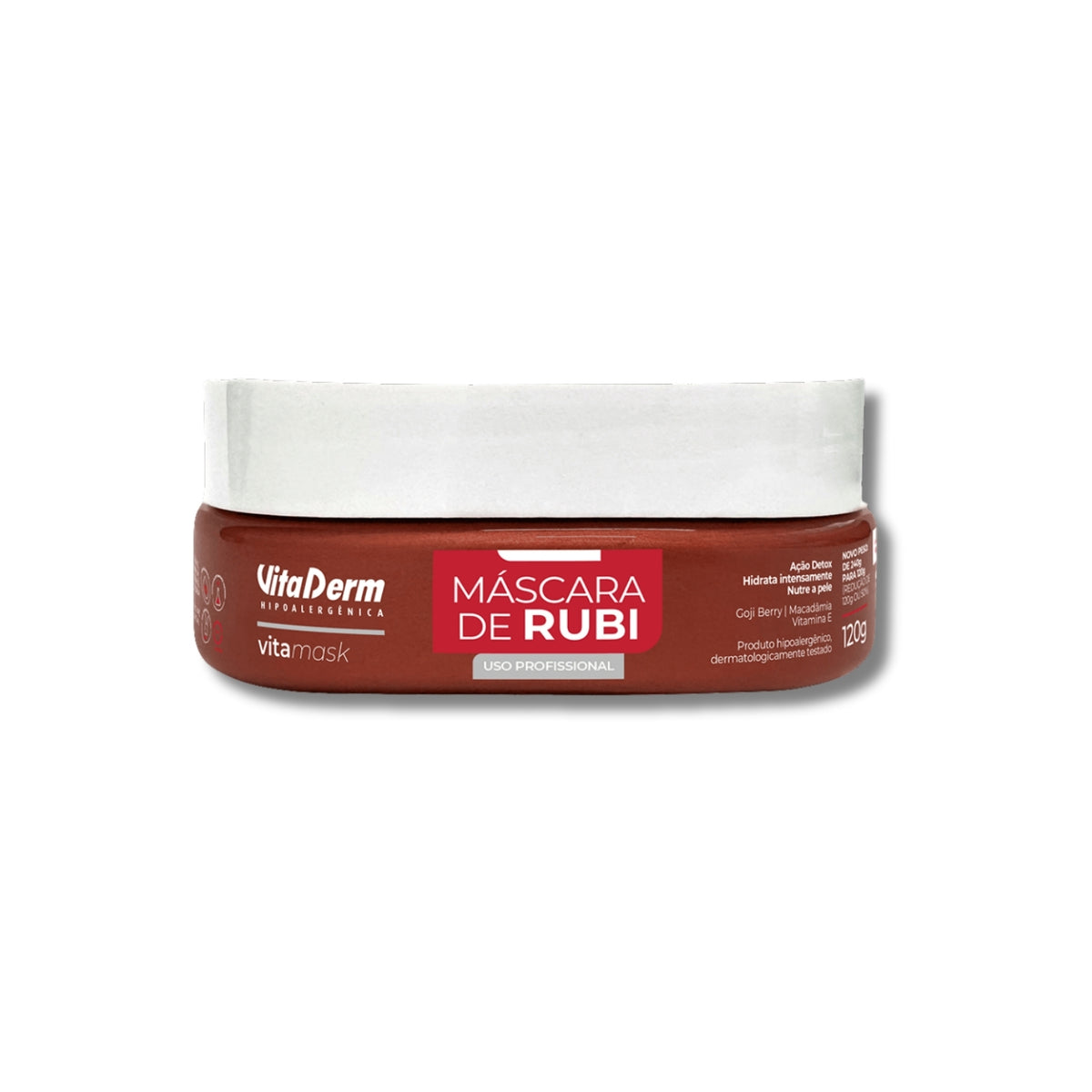 Vita Derm Hipoalergênica VitaMask Rubi Máscara 120 g