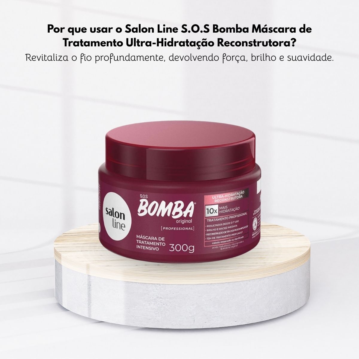Máscara Salon Line SOS Bomba Ultra Máscara de Crescimento Capilar 300 g