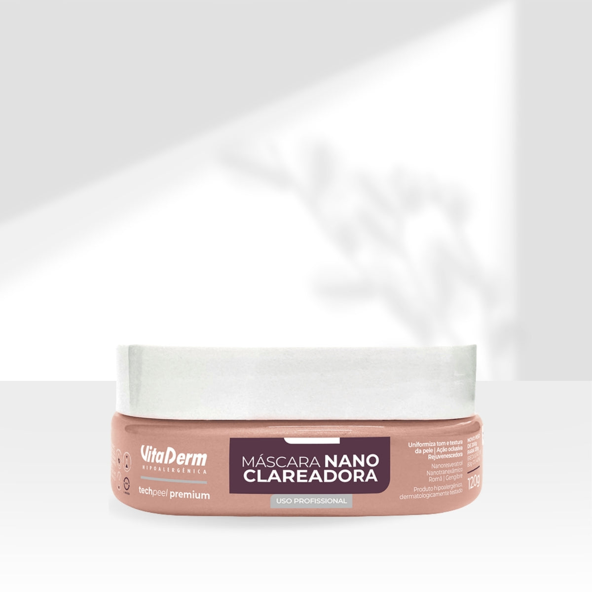 Vita Derm Hipoalergênica Nanoclareadora Máscara 120 g