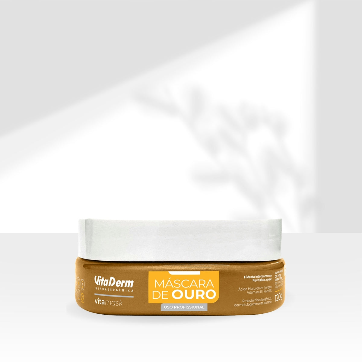 Vita Derm Hipoalergênica VitaMask Ouro Máscara 120 g