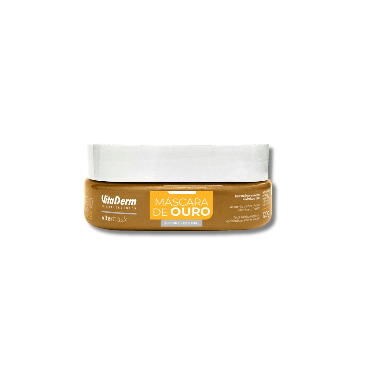 Vita Derm Hipoalergênica VitaMask Ouro Máscara 120 g
