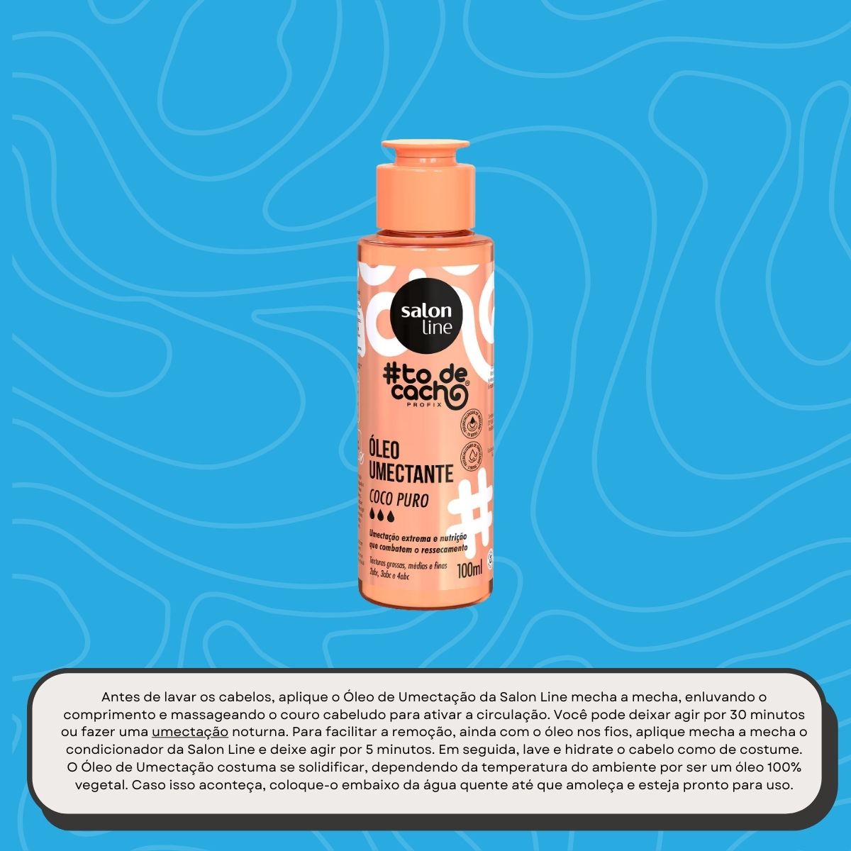 Oleo Salon Line #todecacho Coco Puríssimo de Umectação 100 ml