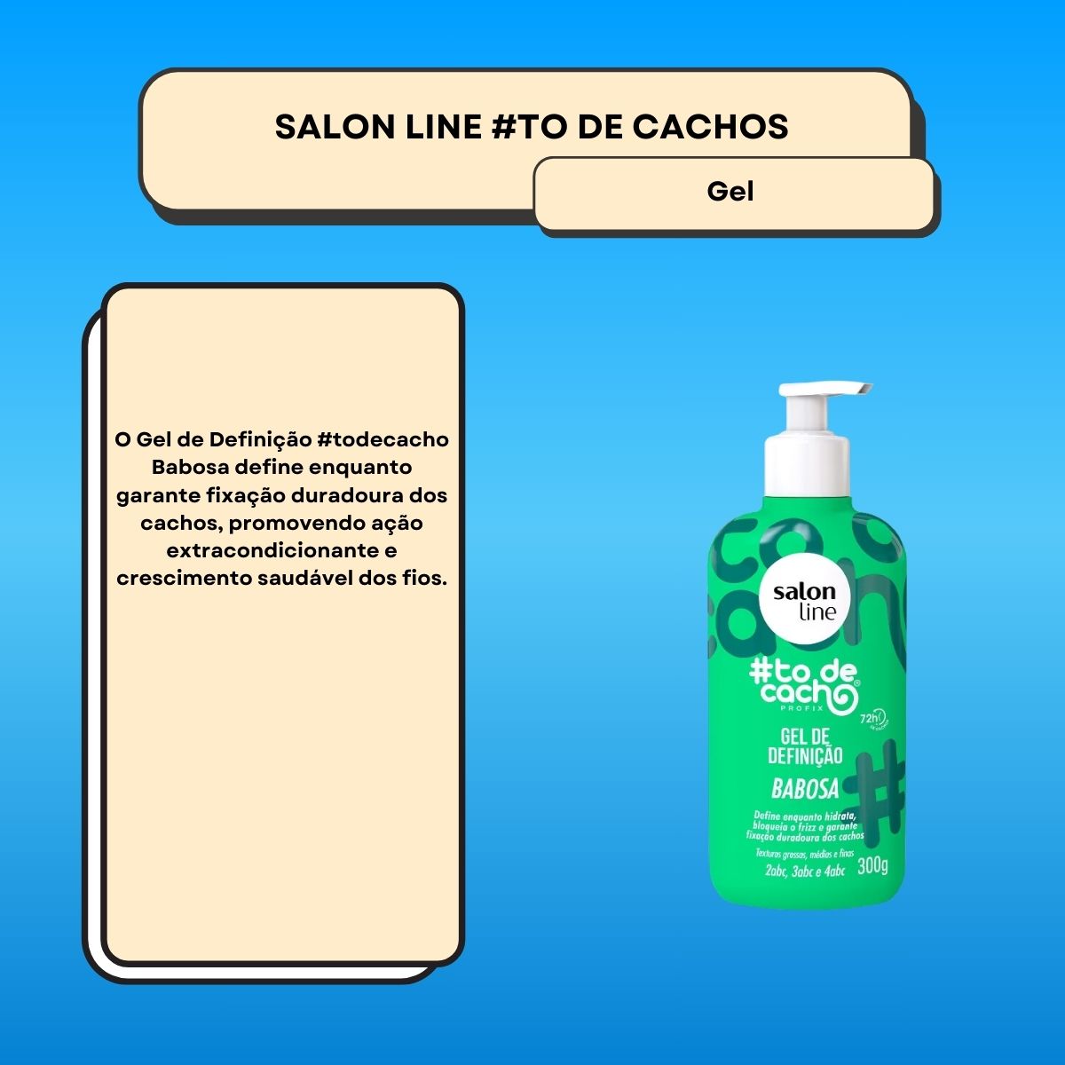 Gel de Definição Salon Line #todecacho Babosa 300 ml
