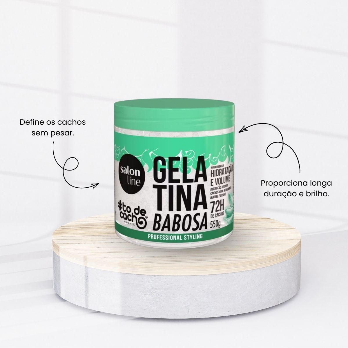 Gelatina Salon Line #todecacho Babosa Volume 550 g