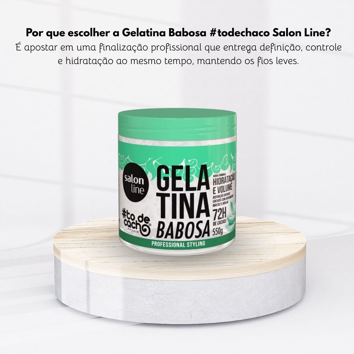 Gelatina Salon Line #todecacho Babosa Volume 550 g