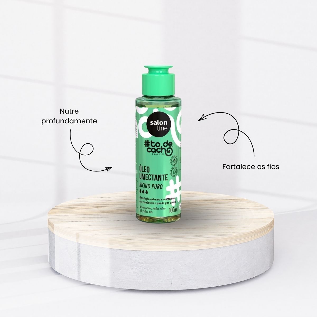 Oleo Salon Line #todecacho Rícino Puro de Umectação 100 ml