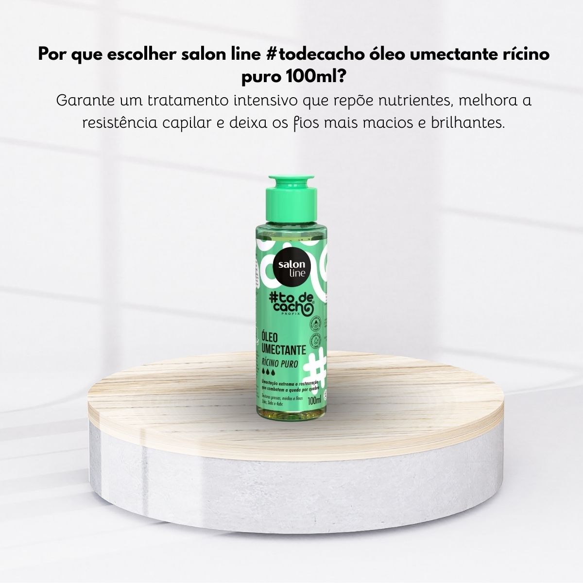 Oleo Salon Line #todecacho Rícino Puro de Umectação 100 ml
