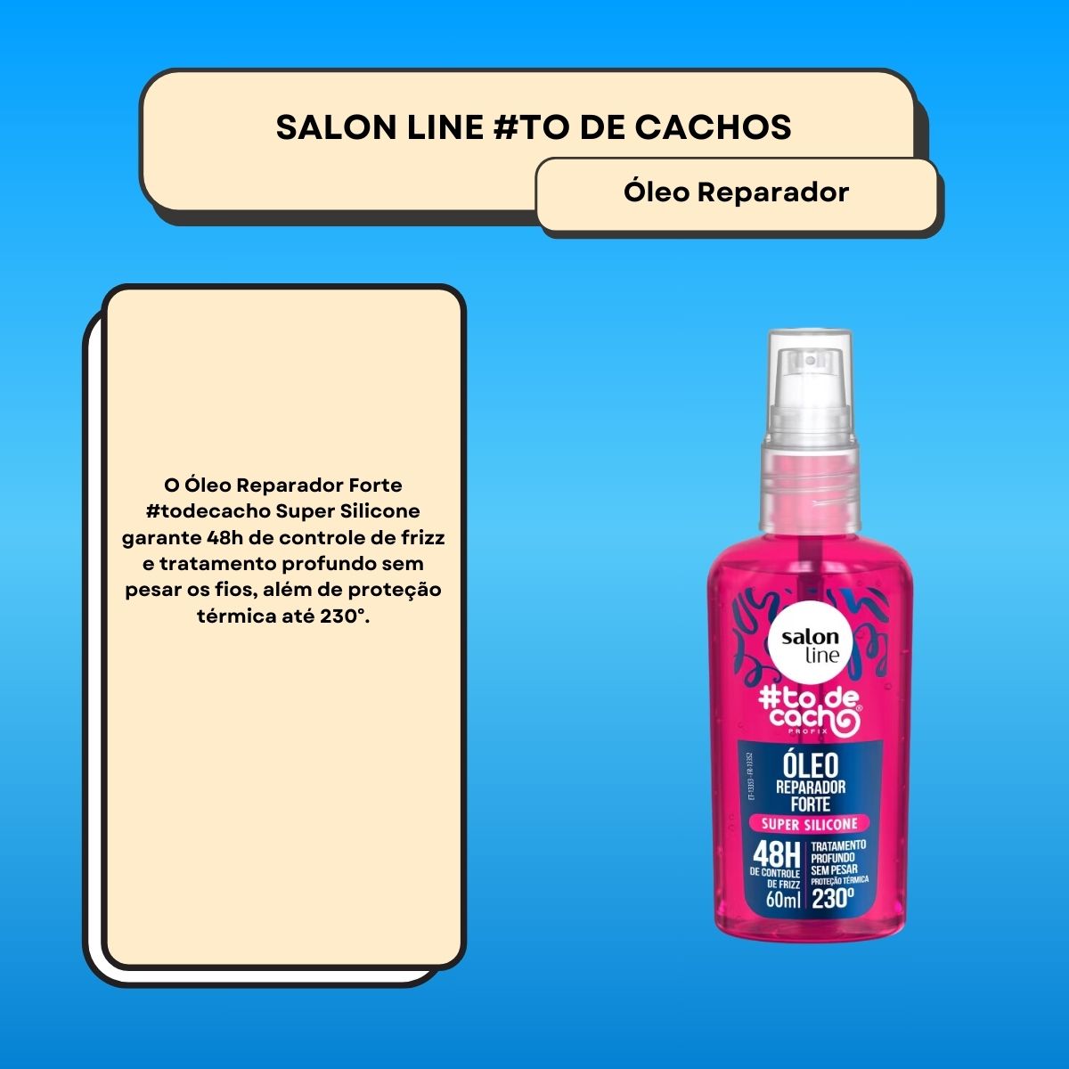 Salon Line #todecacho Oleo Reparador de Pontas Forte 60 ml