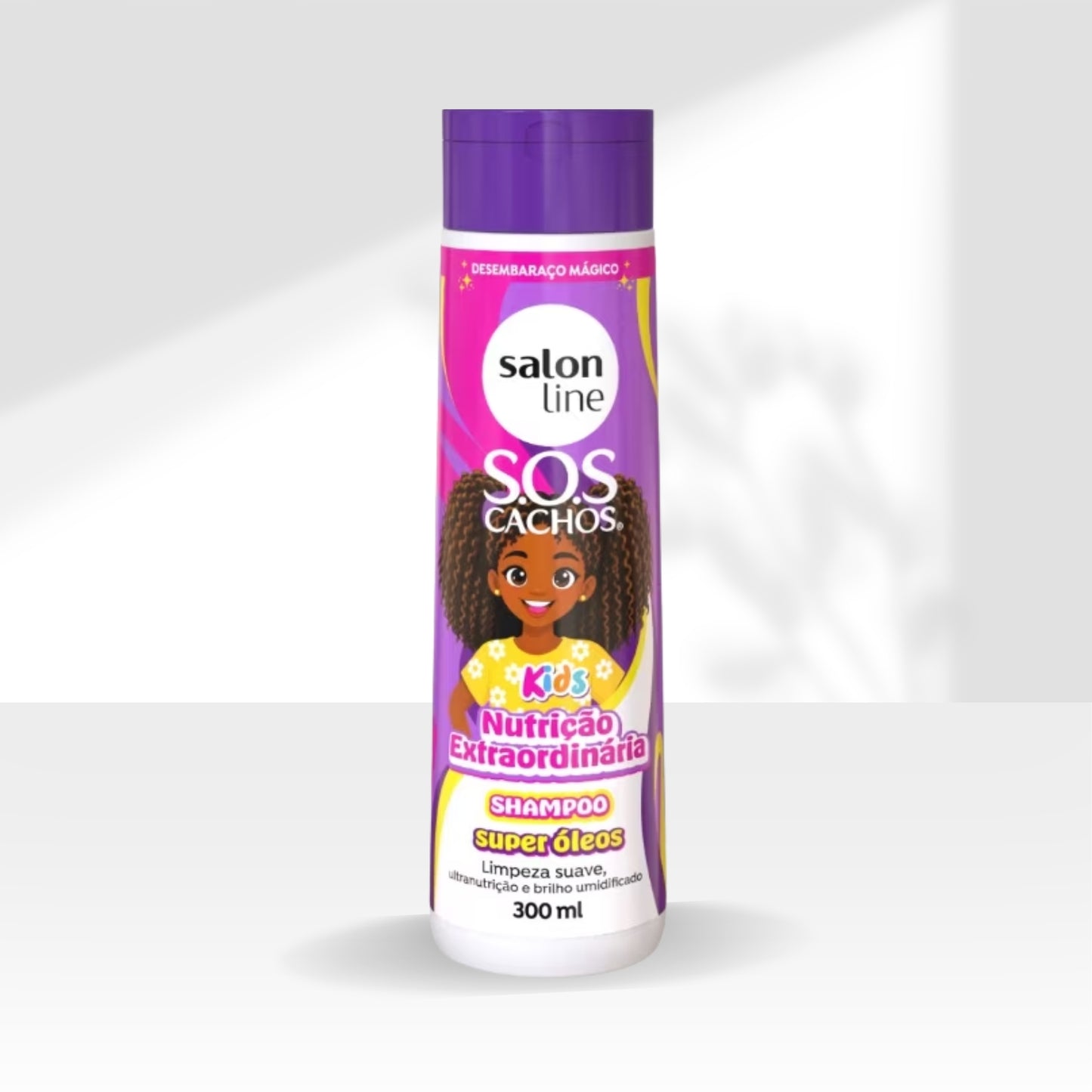 Shampoo Salon Line SOS Cachos Kids Super Oleos para Cabelo Cacheado 300ml