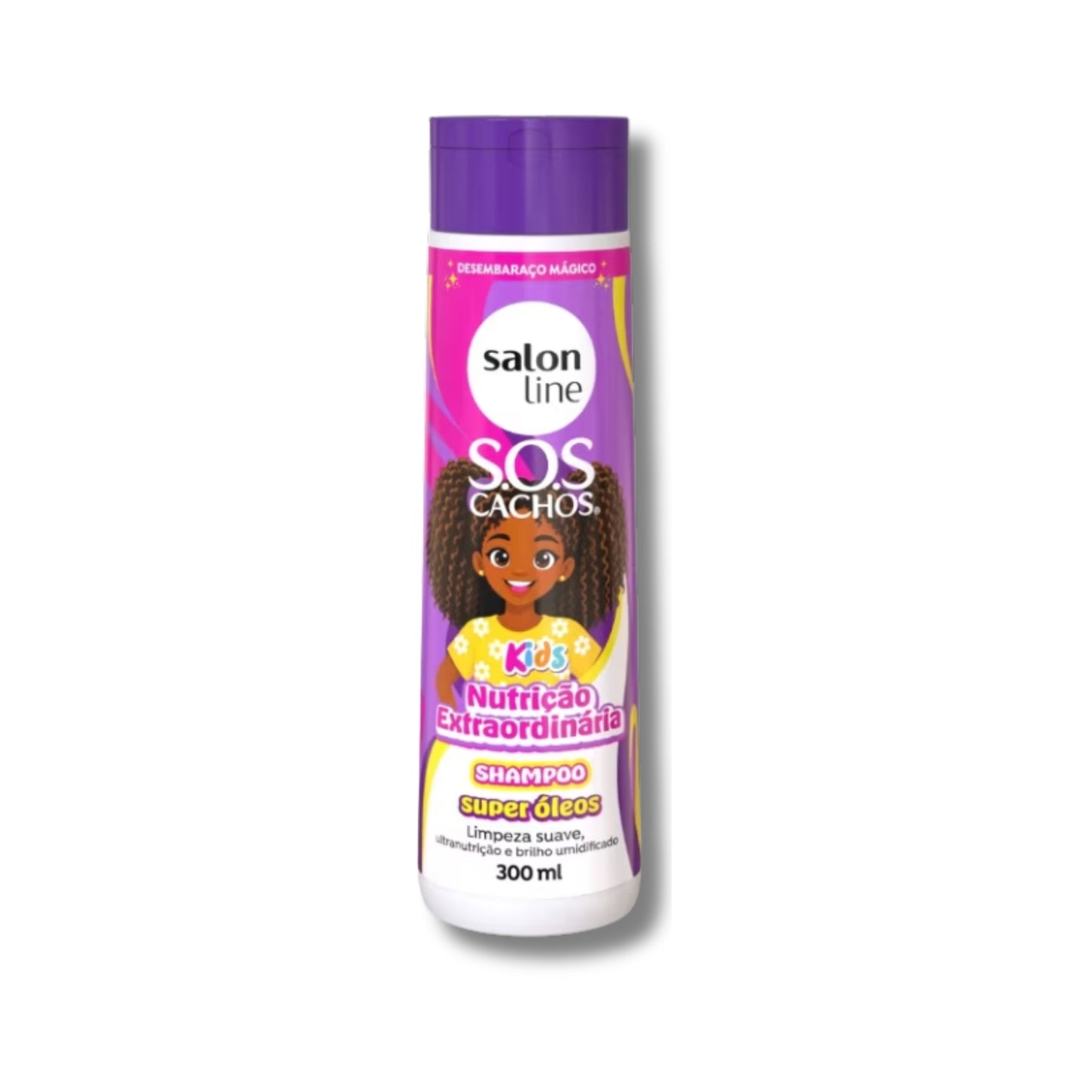 Shampoo Salon Line SOS Cachos Kids Super Oleos para Cabelo Cacheado 300ml