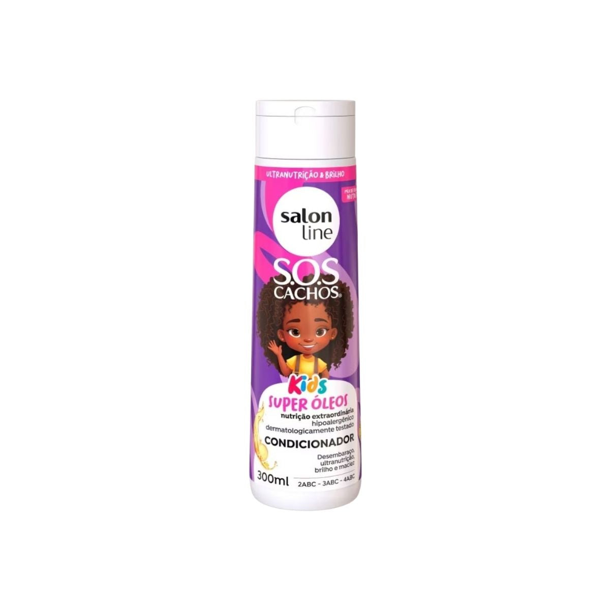 Condicionador Salon Line SOS Cachos Kids Super Oleos para Cabelo Cacheado 300 ml