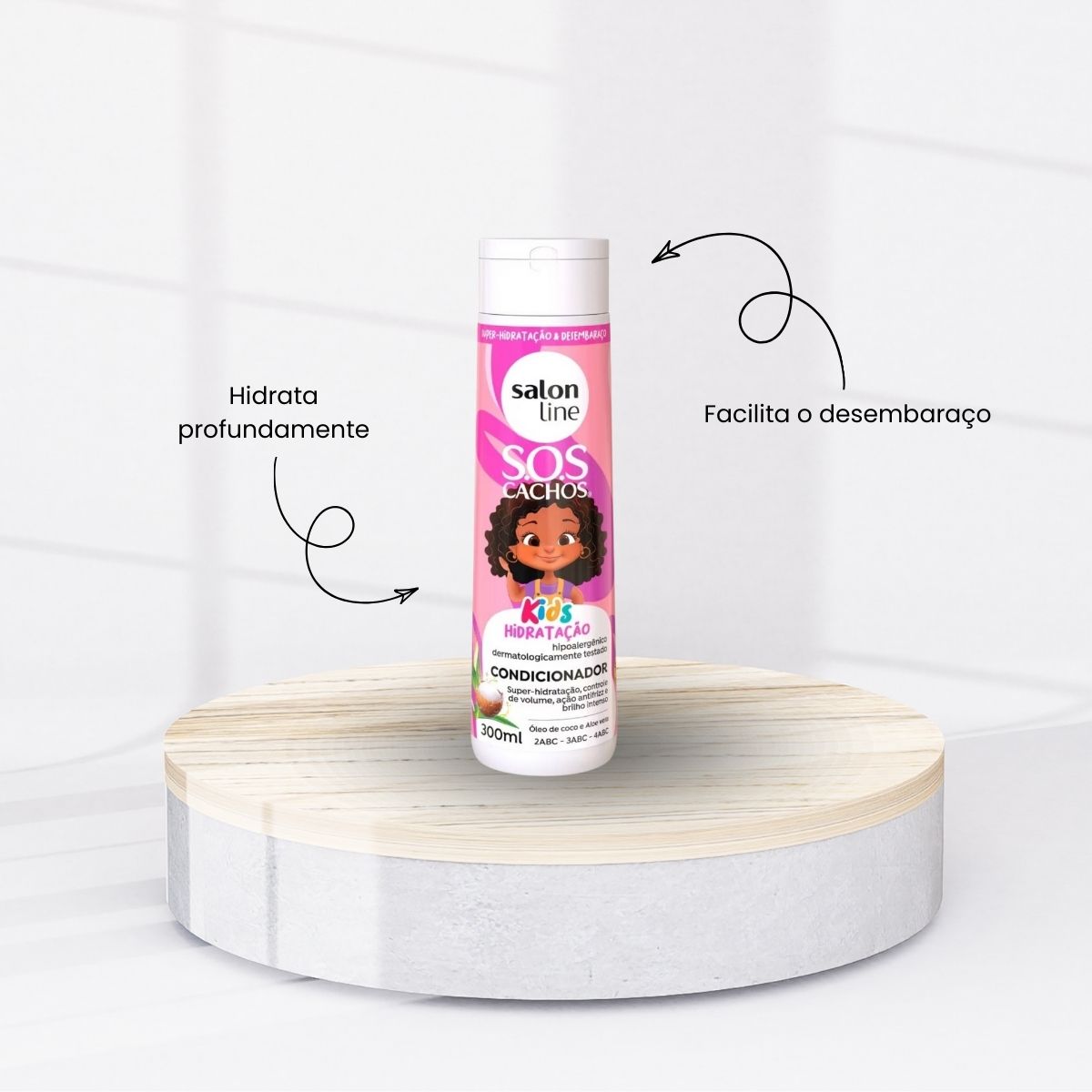 Condicionador Salon Line SOS Cachos Kids Hidratação para Cabelo Cacheado 300 ml
