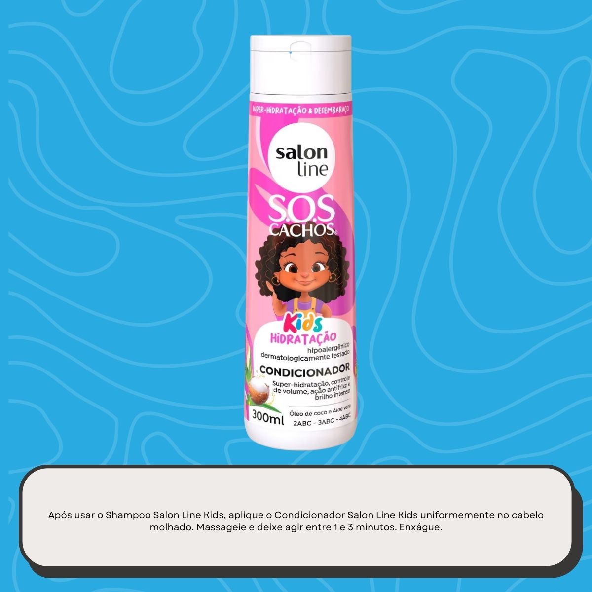 Condicionador Salon Line SOS Cachos Kids Hidratação para Cabelo Cacheado 300 ml