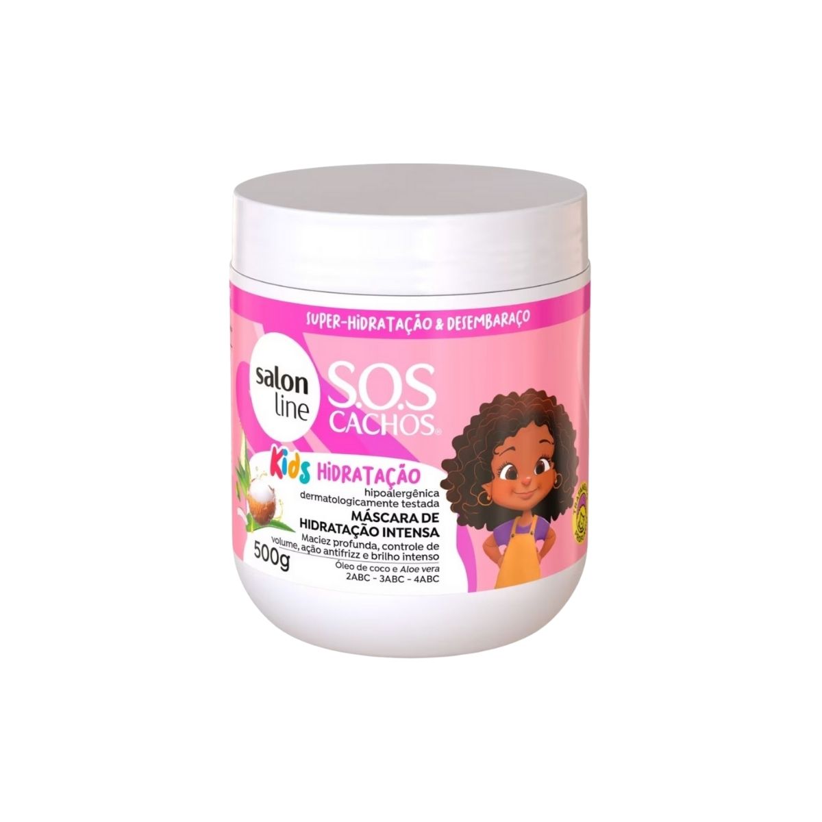 Máscara Salon Line SOS Cachos Kids Máscara de Hidratação para Cabelo Cacheado para Cabelo Cacheado 500 g
