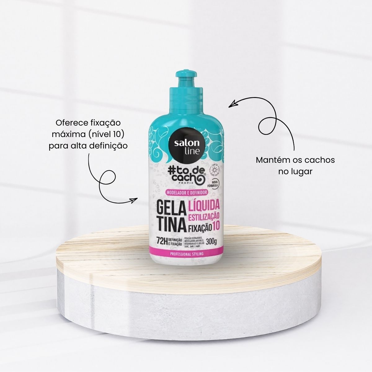 Gelatina Salon Line #todecacho Líquida Estilização 300 g