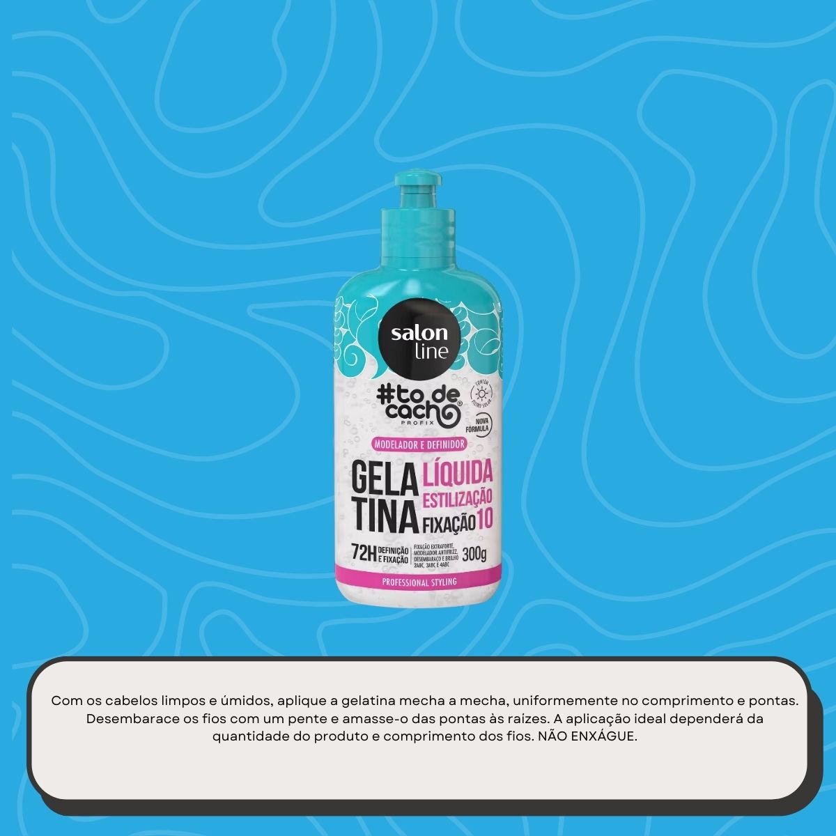 Gelatina Salon Line #todecacho Líquida Estilização 300 g