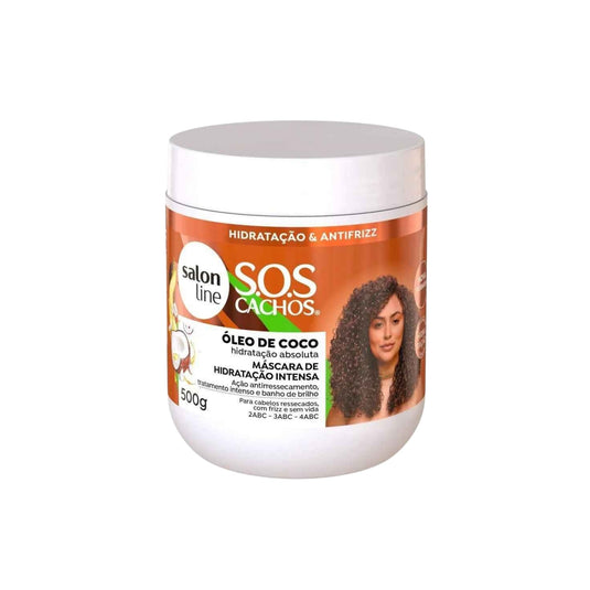 Máscara Salon Line S.O.S Cachos Óleo de Coco para Cabelo Cacheado 500 g