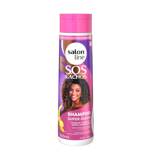 Shampoo Salon Line S.O.S Cachos Super Oleos para Cabelo Cacheado 300ml