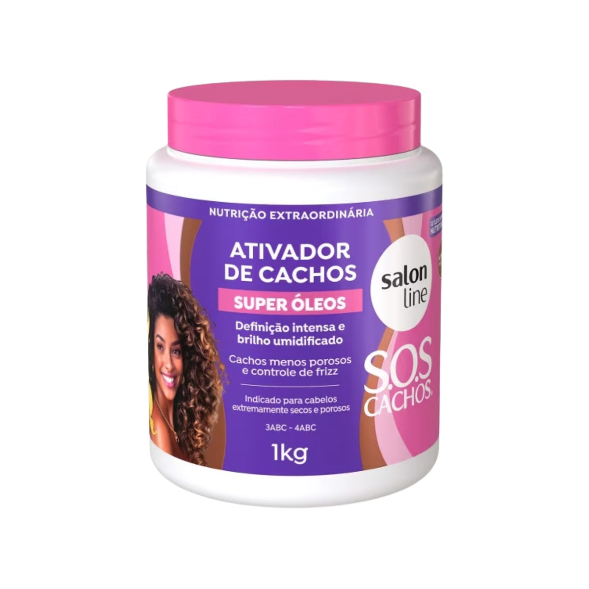 Ativador de Cachos Salon Line S.O.S Cachos Super Oleos para Cabelo Cacheado 1 Litro