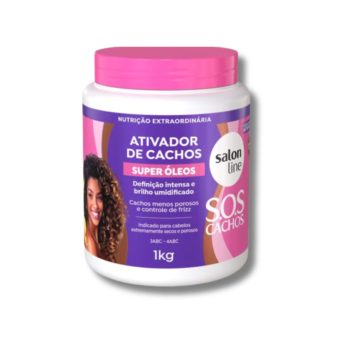 Ativador de Cachos Salon Line S.O.S Cachos Super Oleos para Cabelo Cacheado 1 Litro